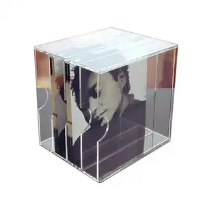 CD DVD Racks Transparent Dust-Proof CD Storage Box with Lid, Album  Collection Magnetic Tape Acrylic Display Stand, CD Car Disc Organizer  Holder