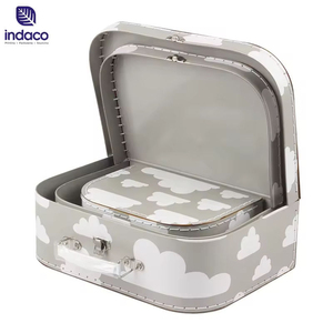 Popular Cardboard Boxes Paper Suitcase <b>Square</b> Gift Best Boxes Packaging Suitcase Gift Box with Handle - Product Image 6