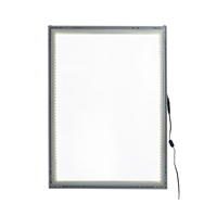 Boîte à lumière en acrylique à haute luminosité, style magnétique, pour affichage de menu mural