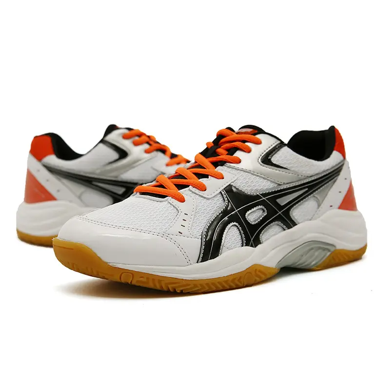 Chaussures de tennis de badminton pour femmes et hommes, chaussures de pickleball, baskets à lacets de volley-ball de squash pour l'extérieur