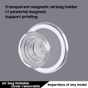 Conception personnalisée 2 en 1 Support de téléphone magnétique Grip Stand Cover pour Samsung S25 Ultra S24 S23 Clair Transparent Impression Téléphone Cas - Product Image 5