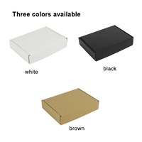 Boîte de rangement en papier kraft couché, avec logo imprimé personnalisé, trois options de couleur, pour l'expédition et la vente au détail, service de commande en gros
