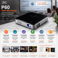 Proyector DLP Aome Factory P60 Mini Portátil para Cine en Casa, Full HD, Pantalla de 100 Pulgadas, Proyector Inalámbrico para Exteriores con Batería Integrada de 2G