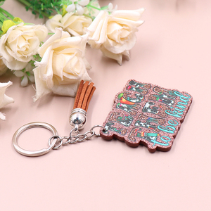 Custom insegna loro ad essere un tipo di tendenza per il giorno dell'insegnante regalo Glitter acrilico portachiavi Design gratuito campione di fabbrica diretto - Product Image 5