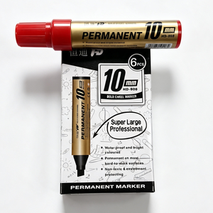 Marcador Permanente Super Jumbo HD-908, Punta de Cincel Gruesa de 10 mm, Resistente al Agua, No Tóxico, Marcador Metálico para Material Escolar y de Oficina - Product Image 6