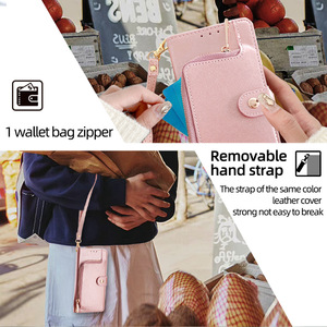Étui de téléphone en cuir de luxe pour Samsung S24 Ultra S23 Plus, bracelet en cuir PU TPU, étui de téléphone portable 15 Plus 14 <span class=keywords><strong>13</strong></span> 12 11 <span class=keywords><strong>Pro</strong></span> Max - Product Image 5