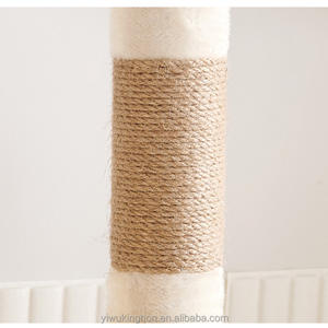 Multi-lapisan mewah kucing pohon memanjat bingkai tempat tidur gantung Kondominium anak kucing interaktif tiang goresan Sisal mewah pohon kucing - Product Image 5