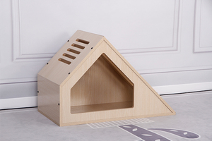 Fabriek Op Maat Gemaakte Houten Hondenhok Massief Hout Hondenhok Grotkooi Indoor Grote Kat Hondenhok - Product Image 3