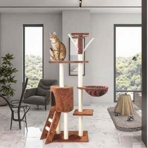 Kinghon - Árbol para Gatos de Lujo, Grande, de Varios Niveles, Mueble para el Hogar, Material de Cartón para Rascar - Product Image 5