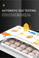 Vente chaude Automatique Solaire Et Électrique Perroquet Accessoires Led Testeur D'oie Poulet Oeuf Incubateur Pour 20 Poulets