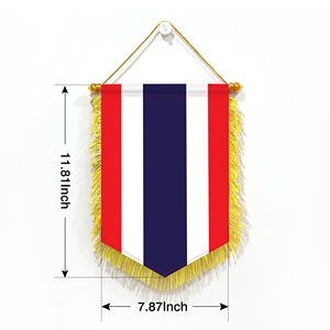 Wholesale 20x30cm Mini Pennant Car Flags Thailand Wall Decor <b>Small</b> Ornaments Digital Printing Hanging Display Accessories - Product Image 2