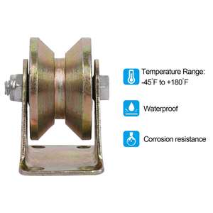 V/U/H Groove Acier Moderne Robuste Roulette Porte Coulissante Porte Rouleau Pression Roulement Poulie Rouleaux - Product Image 4