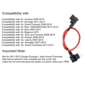 Cavo di Bypass TIPM, adattatore per fusibili, cavo di Bypass <span class=keywords><strong>relè</strong></span> <span class=keywords><strong>pompa</strong></span> <span class=keywords><strong>carburante</strong></span> per Dodge Ram Jeep Chrysler VW, CBWPR091AA - Product Image 5