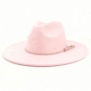 Chapeaux Fedora Vintage de Haute Qualité en Gros à Large Bord, Chapeaux Fedora en Daim, Chapeaux Fedora en Feutre Style Western Cowboy et Cowgirl à Large Bord - Product Image 5