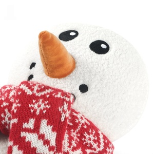 Christmas Holiday Decor <b>White</b> Snowman Tumbler with Hat Scarf Ultra Soft Plush Cushion Pillow for Home Sofa - Product Image 4