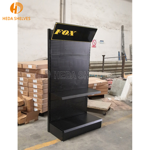 Tùy chỉnh di động và có thể gập lại kim loại gỗ <span class=keywords><strong>Pegboard</strong></span> công cụ hiển thị Rack thiết kế mới với thép đánh bóng bề mặt cho màn hình đứng - Product Image 3