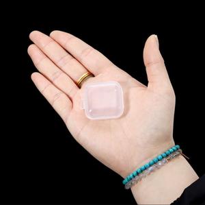 Wholesale Mini Small Square Clear Plastic <strong>Storage</strong> <strong>Box</strong> With Lid Multifunctional Jewelry Bead Necklace Organizer Boxes - Product Image 5