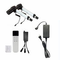 Aktuator Linear Elektrik Torsi Tinggi 12V/24V DC untuk Mobil Listrik, Peralatan Rumah Tangga, Kipas, Kit Konversi, Panjang Langkah 100-400mm