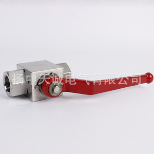 Vanne à bille haute pression Bkh 6 8 10 manuelle en acier inoxydable pour système hydraulique - Product Image 1