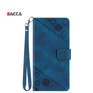 New design soft skin feel with phone strap for iPhone 15 14Promax for Samsung protective case