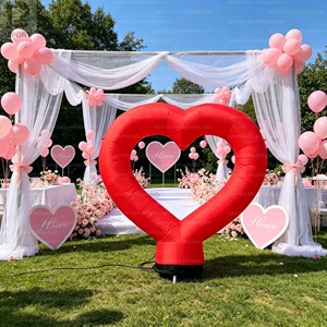 Cœur gonflable géant lumineux à LED de 3 m de haut, personnalisable avec logo, pour mariage, Saint-Valentin, publicité, événements - Product Image 6