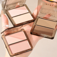 Palette de contour crème bicolore mate tout-en-un, surligneur, blush, maquillage de contour, longue tenue, OEM, marque privée