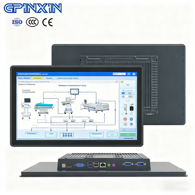 15.6 Inch Industrial Touch Panel PC Panel Mount Embedded Ipc Multi Size 10"~19"~27" Fanless IP65 Waterproof Computer
