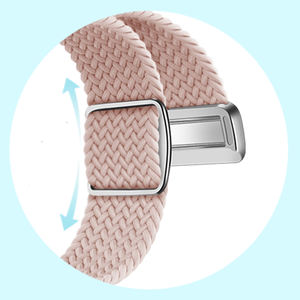Bracelet magnétique tressé en nylon Forwelleny pour l'été, 20 mm 22 mm, pour Samsung Watch 6 Classic <span class=keywords><strong>Huawei</strong></span> <span class=keywords><strong>Mi</strong></span> <span class=keywords><strong>Band</strong></span> - Product Image 4