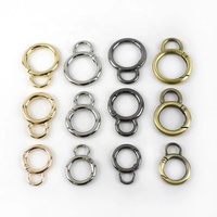 Meetee F1-26 17/20/25mm Figure 8 anneau alliage joint torique crochet bricolage ouvert ressort anneau connexion boucle