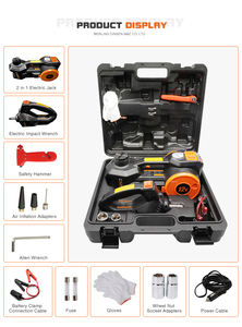 12V 5Ton 3 In 1 <strong>Car</strong> <strong>Electric</strong> <strong>Hydraulic</strong> Floor <strong>Jack</strong> <strong>Electric</strong> Wrench Set, Tire Inflator Pump And LED Flashlight With Safe Hammer - Product Image 6