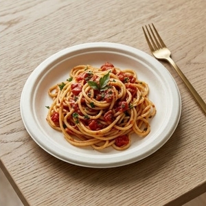 Eco Friendly 10 Inch Round Bagasse Disposable Plate Biodegradable Sugarcane <b>Pulp</b> Plates Heavy Duty Compostable Dish Set - Product Image 5