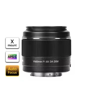 <span class=keywords><strong>YONGNUO</strong></span> YN50mm F1.8X DA DSM Objectif sans miroir avec mise au point automatique pour <span class=keywords><strong>Fuji</strong></span> Fujifilm X-Mount Compatible avec X-T3 X-T2 X-H1 X-T30 - Product Image 1