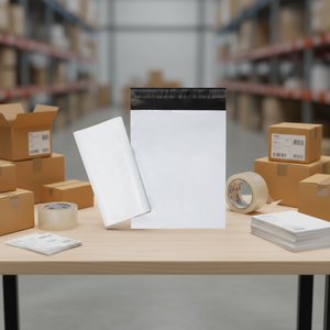 Sac <span class=keywords><strong>de</strong></span> coursier blanc écologique professionnel pour la <span class=keywords><strong>livraison</strong></span> express, enveloppe d'expédition pour la logistique e-commerce, pour <span class=keywords><strong>colis</strong></span> - Product Image 5