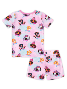 Miozing - Conjuntos de Pijamas de Verano para Bebés con Estampado de Superhéroes, Ropa Infantil para Niñas, Conjuntos de Pijamas de Bambú al por Mayor - Product Image 3