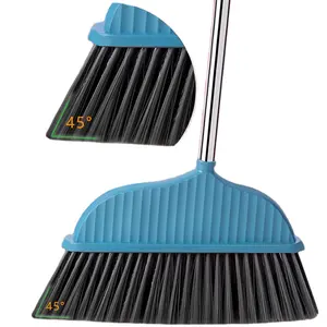 Multi-Occasion Plastic Dust Broom With Wood PP Head For Home Restaurant Cleaning Hand Style Sweeper With Dustpan Floor Usage