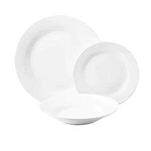 Juego de Mesa IKEBANA LINE de 18 Piezas en Porcelana Blanca - Product Image 1