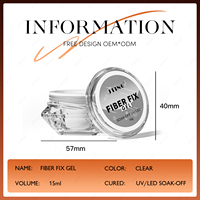 JTING Clear Fiber fix gel constructeur de verre vernis à ongles gel de réparation des ongles extension Sculpting Construction gel dur OEM marque privée