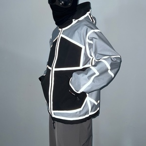 Custom Hardshell <b>Cycling</b> Waterproof Anorak Windbreaker Reversible Reflective Jacket UK for Outdoor Activities Hiking Coats - Product Image 1