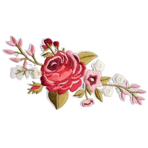 Customized flower patterns with various embroidery for camellia and roses