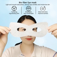 Masque pour les yeux en cellulose biologique Fermentation naturelle à la noix de coco Anti-rides Élimination des cernes Masque pour les yeux en feuille de cellulose biologique totalement sèche