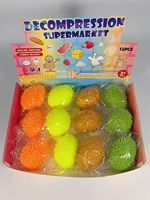 Jouet Squishy Fraise 12 pièces – Boîte de Présentation – Fruits Réalistes à Presser – Jouet Sensoriel Anti-Stress – Cadeau pour Enfants – Idéal pour Fêtes et Cadeaux d'Invités