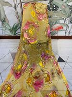 FAREASTEX Velours de soie métallisé très vendu pour robe de mariée somalienne Dirac