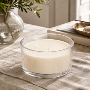 Candele Profumate di Lusso all'Ingrosso con 3 Stoppini in Cotone, Senza Fumo, in Cera di Soia Naturale per Arredamento Casa - Product Image 1