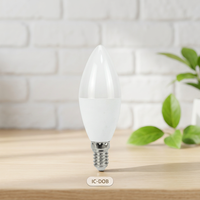 Ampoule LED E14 en forme de bougie 8W 720Lm pour lustre de salon 3000K-10000K Vente en gros Dob 100-265V