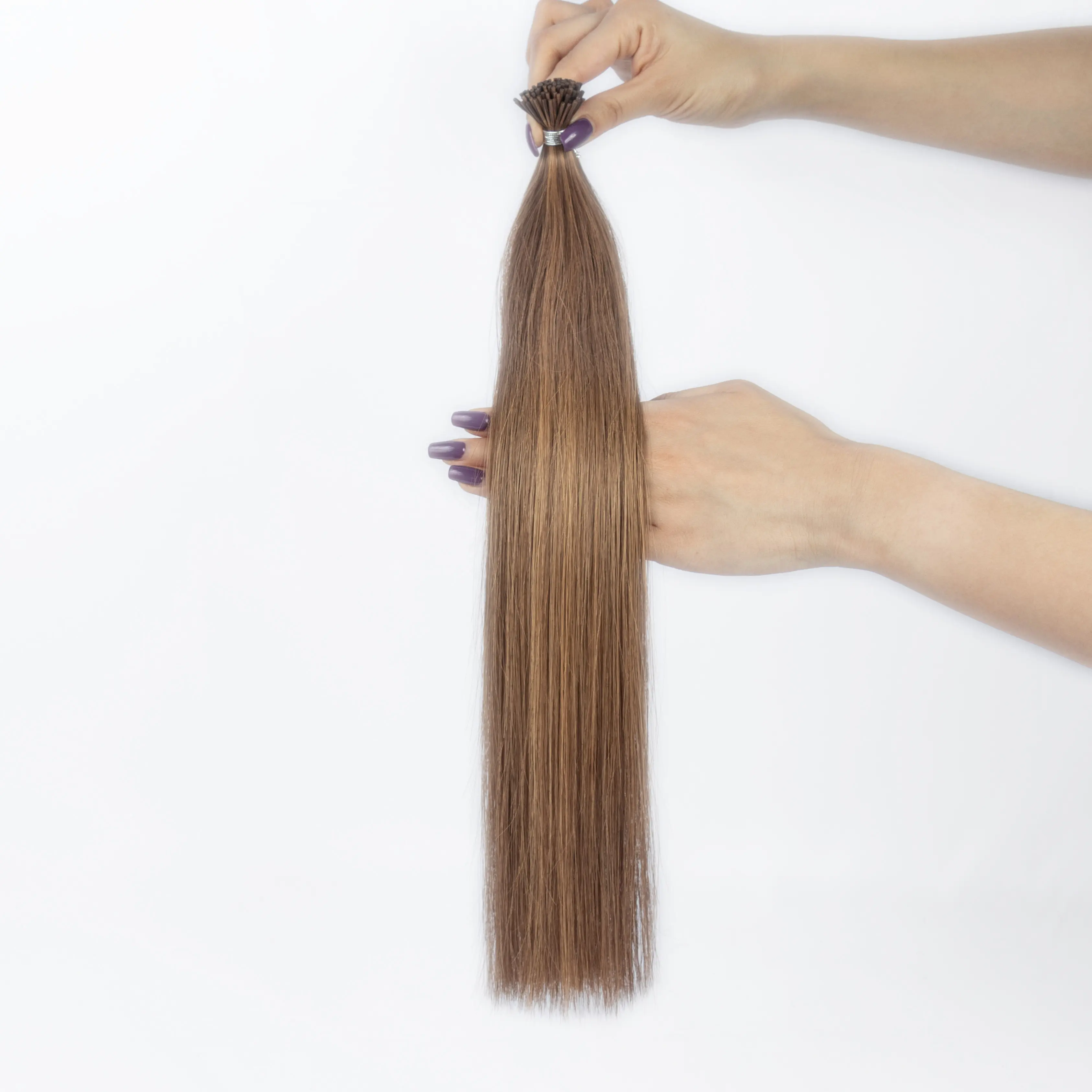 Pre ngoại quan đính cườm Keratin đôi rút ra Trinh Nữ lớp biểu bì phù hợp tóc con người I tip tóc Châu Âu