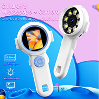 Shunchang SC-H235 Mikroskop Anak Portabel 2 Inci Kaca Pembesar Elektronik Kaca Pembesar Digital Definisi Tinggi Genggam untuk