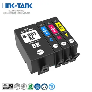 INK-TANK 903 907 XL 903XL 907XL Premium için renk uyumlu mürekkep kartuşu HP903XL HP Officejet Pro 6960 için 6970 6950 yazıcı