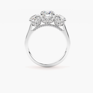 Exquisito Anillo de Compromiso con Halo Oculto, Estilo de Joyería Fina Atemporal, Brilla y Resplandece, Celebrando la Gracia y la Elegancia para Mujeres - Product Image 6