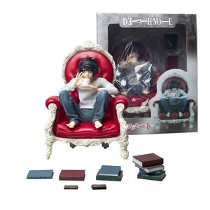 Figura de acción personalizada de L Lawliet de <span class=keywords><strong>Death</strong></span> <span class=keywords><strong>Note</strong></span>, modelo de sofá bebiendo café, <span class=keywords><strong>figuras</strong></span> de juguete - Product Image 1