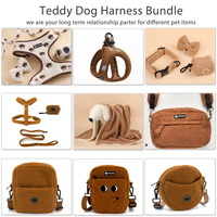 Ensemble de harnais pour chien Teddy de luxe personnalisé, design sur mesure, colliers et laisses rembourrés en nylon, fermeture à boucle, certifié CE, taille géante